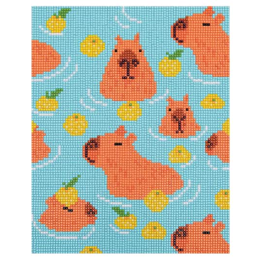 Michaels, Capybaras Square Diamond Art Kit by Make Market® – Category: Diamond Painting Kits